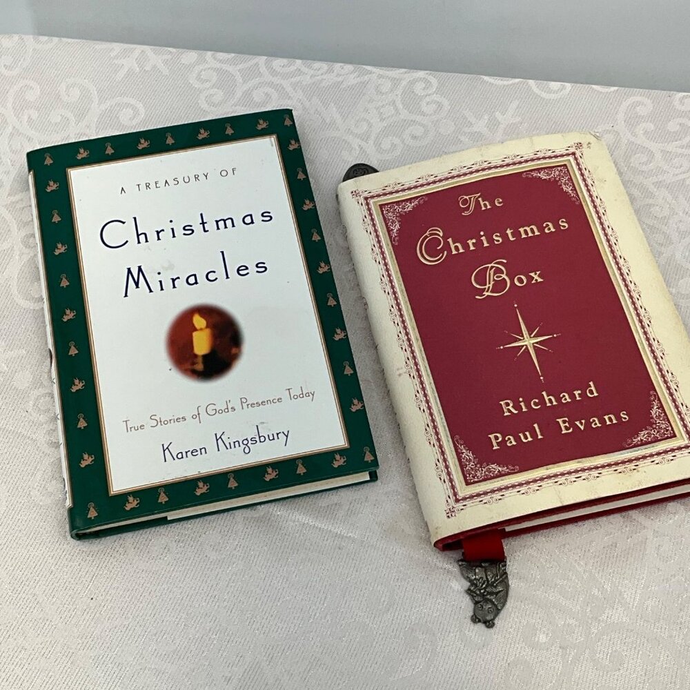 A Treasury Of Christmas Miracles Book By Karen Kingsbury & The Christmas Box By